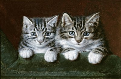 Due gattini tigrati da Horatio Henry Couldery