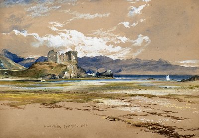 Castello di Knock, Skye, c.1834 da Horatio McCulloch