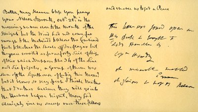 Lettera di Lord Horatio Nelson a Lady Emma Hamilton, 19 ottobre 1805 da Horatio Nelson