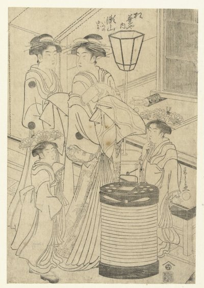 Cortigiana Seyama della casa Matsubaya da Hosoda Eishi