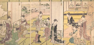 Onorare i tre dei della poesia: donne che compongono poesie da Hosoda Eishi