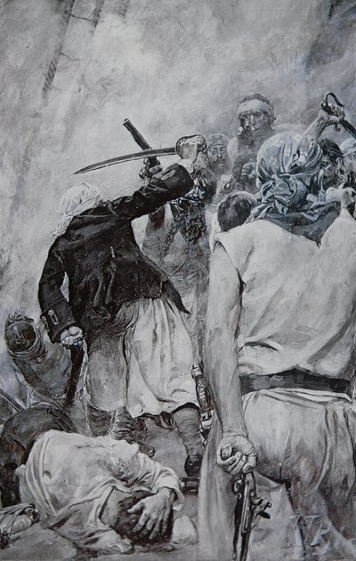 Una battaglia di pirati da Howard (after) Pyle