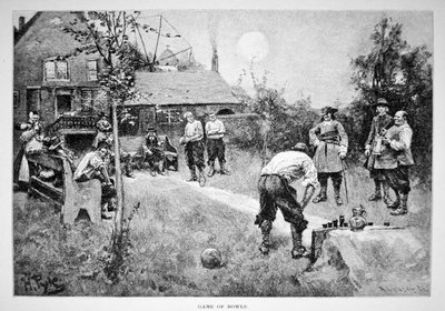 Una partita di bocce nell