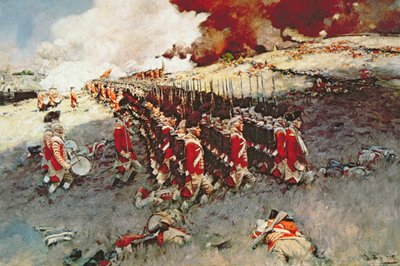 Battaglia di Bunker Hill da Howard (after) Pyle
