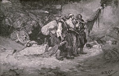 Il saccheggio di Panama da parte dei pirati di Henry Morgan da Howard (after) Pyle