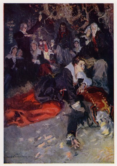 Illustrazione per Evangeline, A Tale of Arcadie, di Henry Wadsworth Longfellow da Howard Chandler (after) Christy
