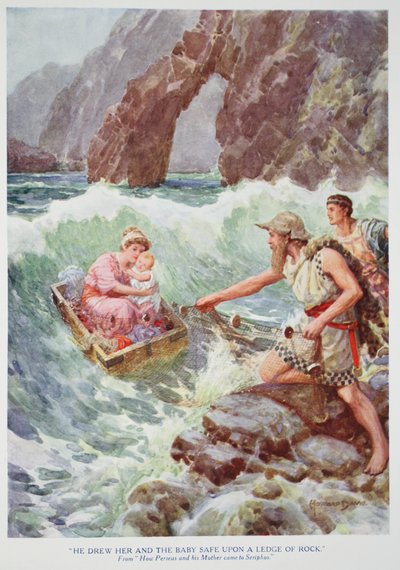La tirò lei e il bambino al sicuro su una sporgenza di roccia da Howard Davie