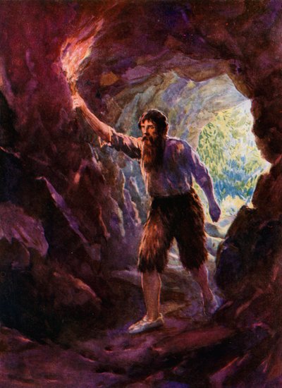 Illustrazione per Robinson Crusoe da Howard Davie