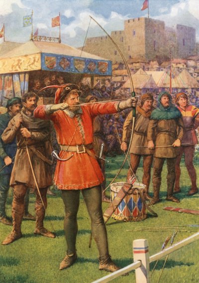 Robin Hood alle feste del Primo Maggio da Howard Davie