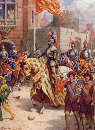 Sir Philip Sidney, al Torneo di Whitehall da Howard Davie