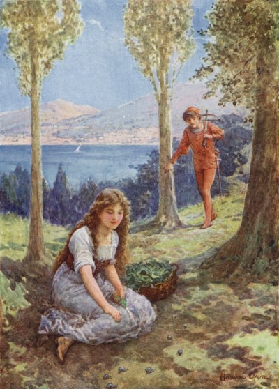 "Improvvisamente si fermò e guardò in estasi" da "Filadoro" da Howard Davie