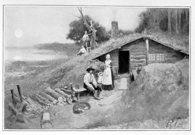 Una caverna in Pennsylvania, illustrazione da 