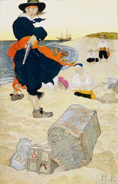 Tesoro sepolto, inizio XX secolo da Howard Pyle