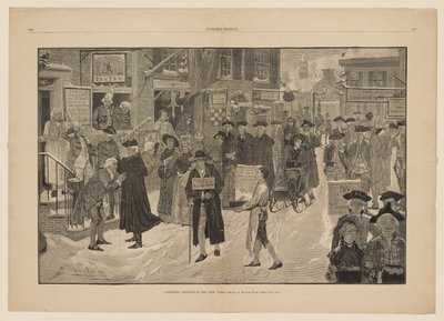 Mattina di Natale nella vecchia New York da Howard Pyle