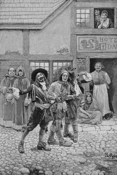 Coureurs de Bois, inciso da G.E. Johnson, illustrazione da 