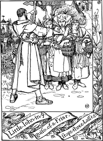 Illustrazione dal libro Le allegre avventure di Robin Hood, di Howard Pyle, 1883 da Howard Pyle