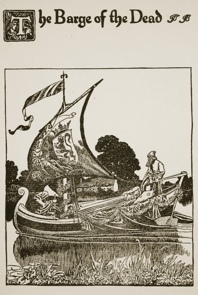 La chiatta dei morti, illustrazione da 