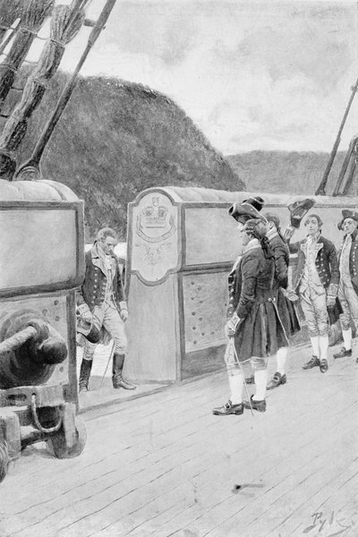 La fuga di Arnold sulla nave da guerra britannica 