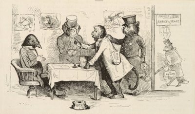 La volpe, la scimmia e il maiale da Howard Pyle