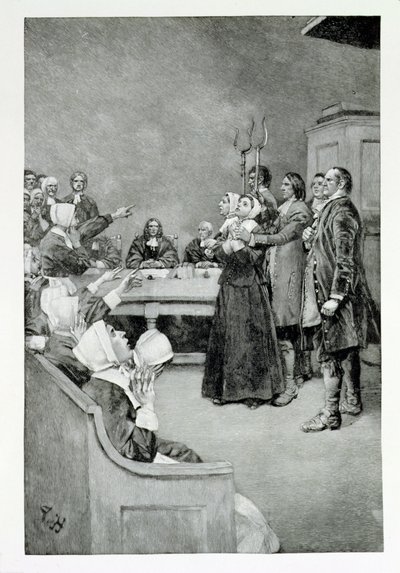Il processo di una strega, illustrazione da 