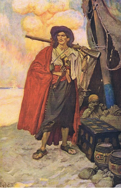 Il bucaniere era un tipo pittoresco, da Howard Pyles Book of Pirates pubblicato da Harper & Bros, 1921 da Howard Pyle