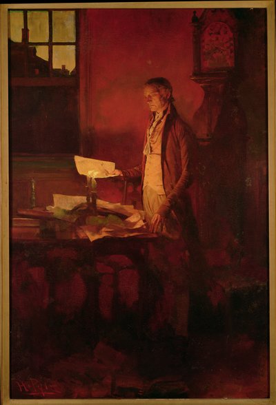Thomas Jefferson scrive la Dichiarazione di Indipendenza, da 