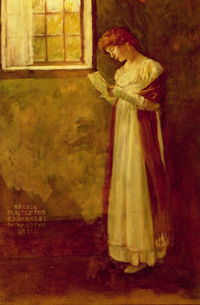Senza Titolo (Donna alla Finestra) da Howard Pyle
