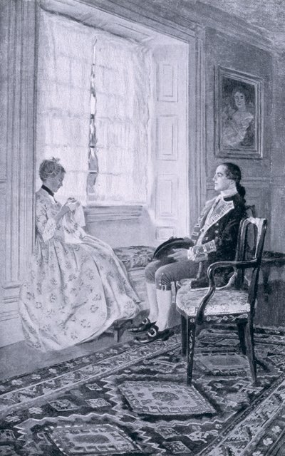 Washington e Mary Philipse, illustrazione da 