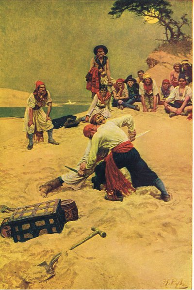 Chi sarà il capitano, da Howard Pyles Book of Pirates pubblicato da Harper & Bros, 1921 da Howard Pyle