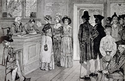 Donne alle urne nel New Jersey, illustrazione da 