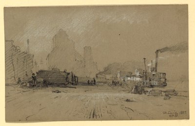 Disegno, Al Mississippi a St. Louis, 1887 da Howard Russell Butler