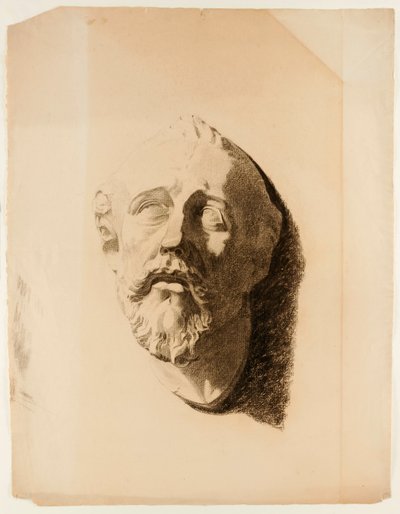 Disegno di calco di testa maschile da Howard Russell Butler