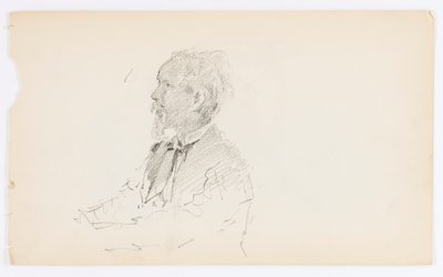 Senza titolo (Testa di uomo barbuto) da Howard Russell Butler