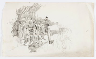 Senza titolo (Carro trainato da cavalli) da Howard Russell Butler