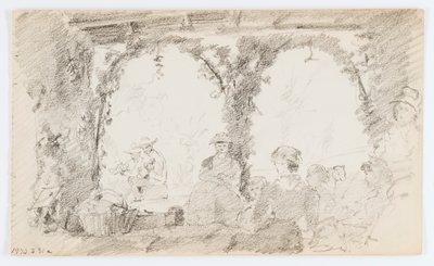 Senza titolo (Figure sedute e musicisti) da Howard Russell Butler