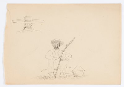 Senza titolo (Uomo seduto con bastone) da Howard Russell Butler