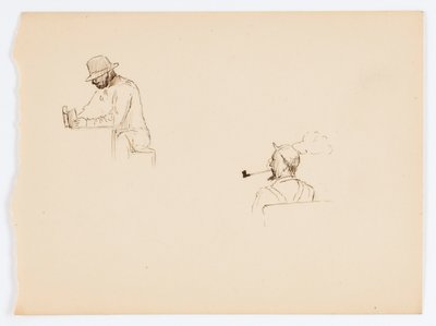 Senza titolo (Due disegni di uomini) da Howard Russell Butler