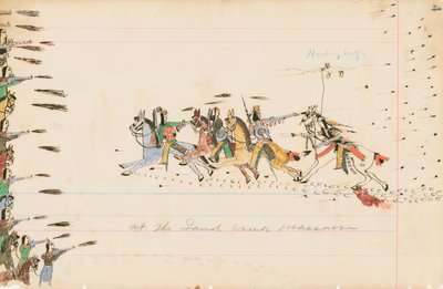 Al massacro di Sand Creek, 1874-75 da Howling Wolf
