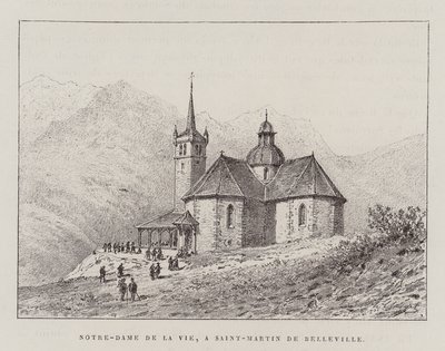 Notre-Dame De La Vie, A Saint-Martin De Belleville (incisione) da Hubert Clerget