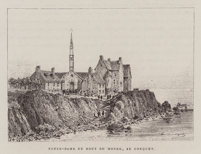 Notre-Dame Du Bout Du Monde, Au Conquet (incisione) da Hubert Clerget