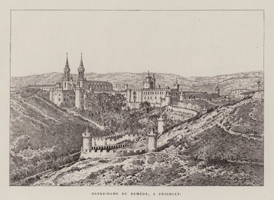 Notre-Dame Du Remede, A Frigolet (incisione) da Hubert Clerget
