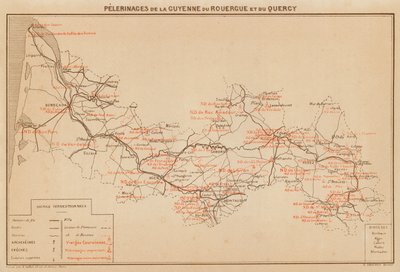 Pellegrinaggi della Guyenne del Rouergue e del Quercy da Hubert Clerget