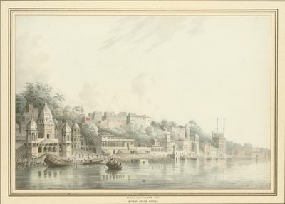 Benares sul fiume Gange da Hubert Cornish