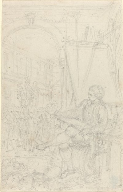 Autoritratto da Hubert Francois Gravelot