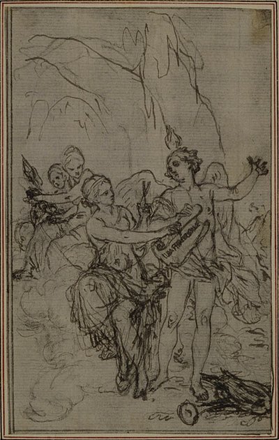 Studio: Vignetta-frontespizio per "La Pharsale" di Lucain da Hubert Francois Gravelot