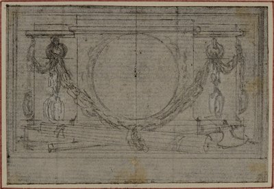 Studio per la vignetta En Tête in Tacito "Tiberius, or The Six First Books of the Annals", Libro II da Hubert Francois Gravelot