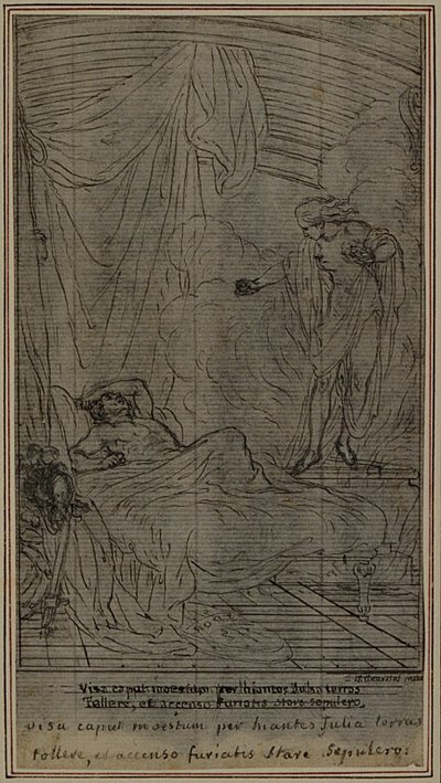 Studio per "La Pharsale" di Lucain, Canto III da Hubert Francois Gravelot