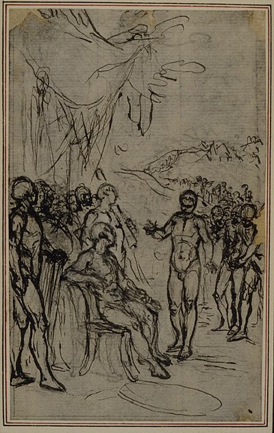 Studio per "La Pharsale" di Lucain, Canto IV da Hubert Francois Gravelot