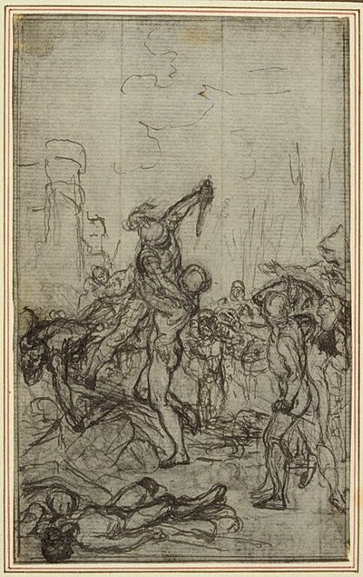 Studio per "La Pharsale" di Lucain, Canto IV da Hubert Francois Gravelot
