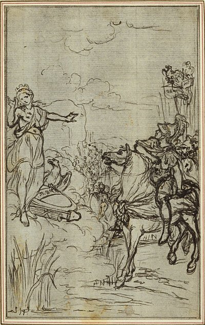 Studio per "La Pharsale" di Lucain, Canto I da Hubert Francois Gravelot